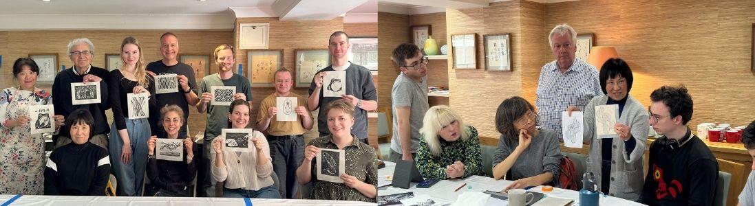 Woodblock Printing Workshops with Hiroko Imada (June 2024) - Photos
