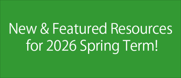 New & Featured Resources for the Spring Term!