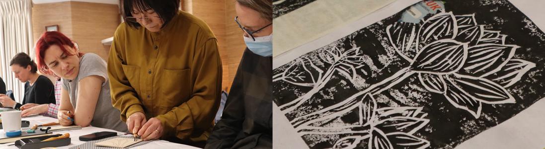 Woodblock Printing Workshop (April) - Photos