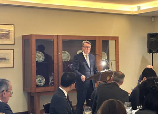 JCCI Joint Lunch with Lord Mandelson