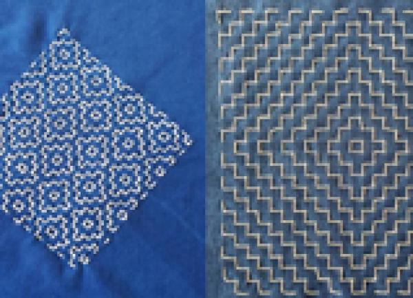 Online Hitomezashi Sashiko (one stitch) Workshop