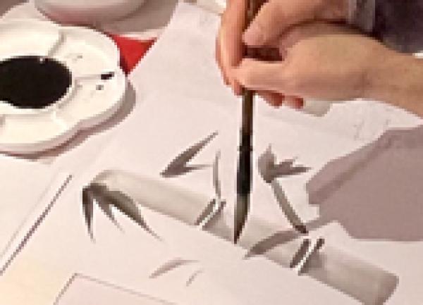 Japanese New Year Card (Nengajo) Workshop - Photos