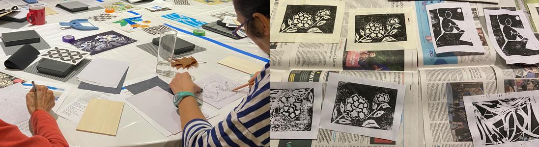 Woodblock Printing Workshop with Hiroko Imada - Photos