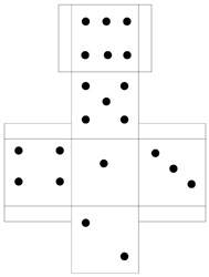 Dice template