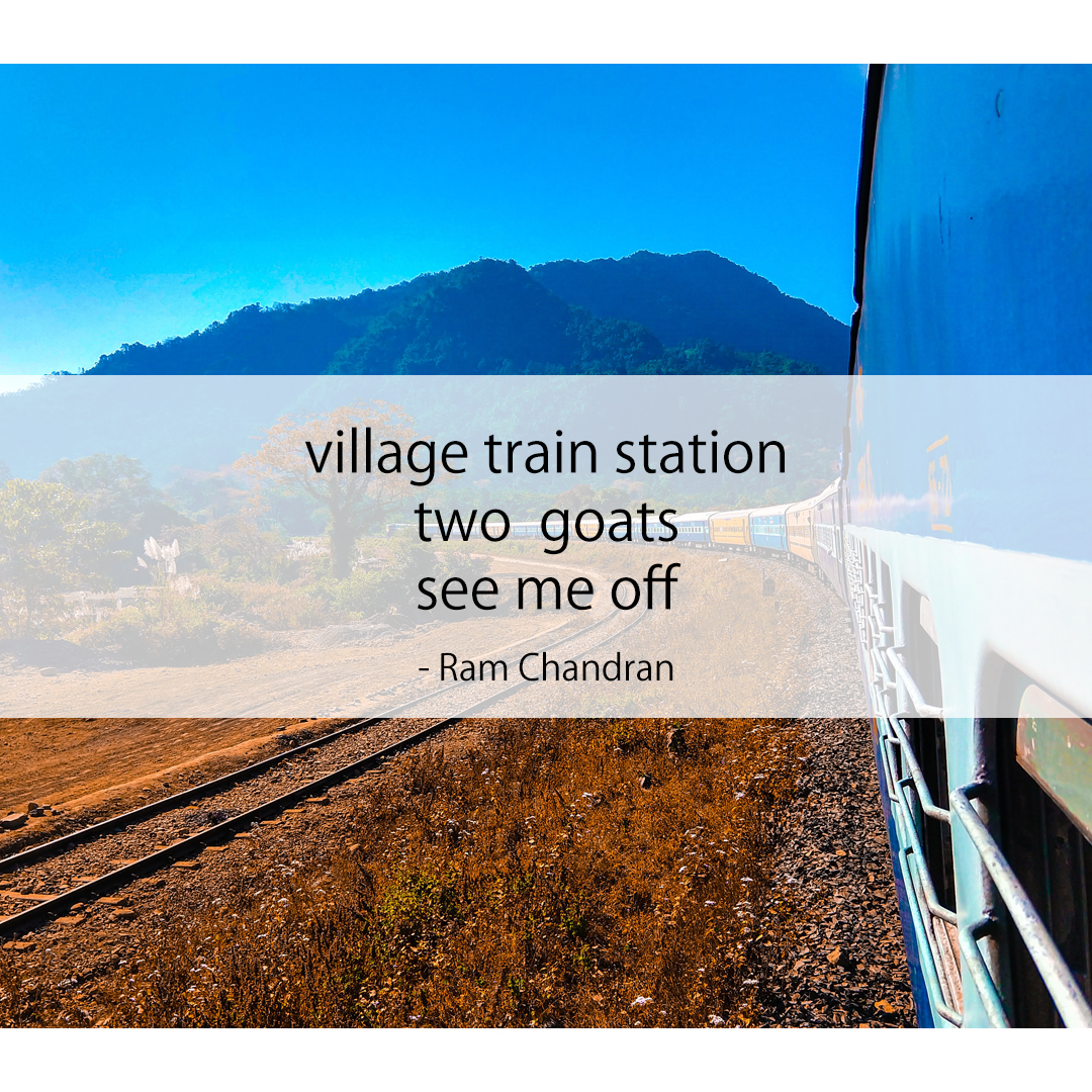 village train station / two goats / see me off