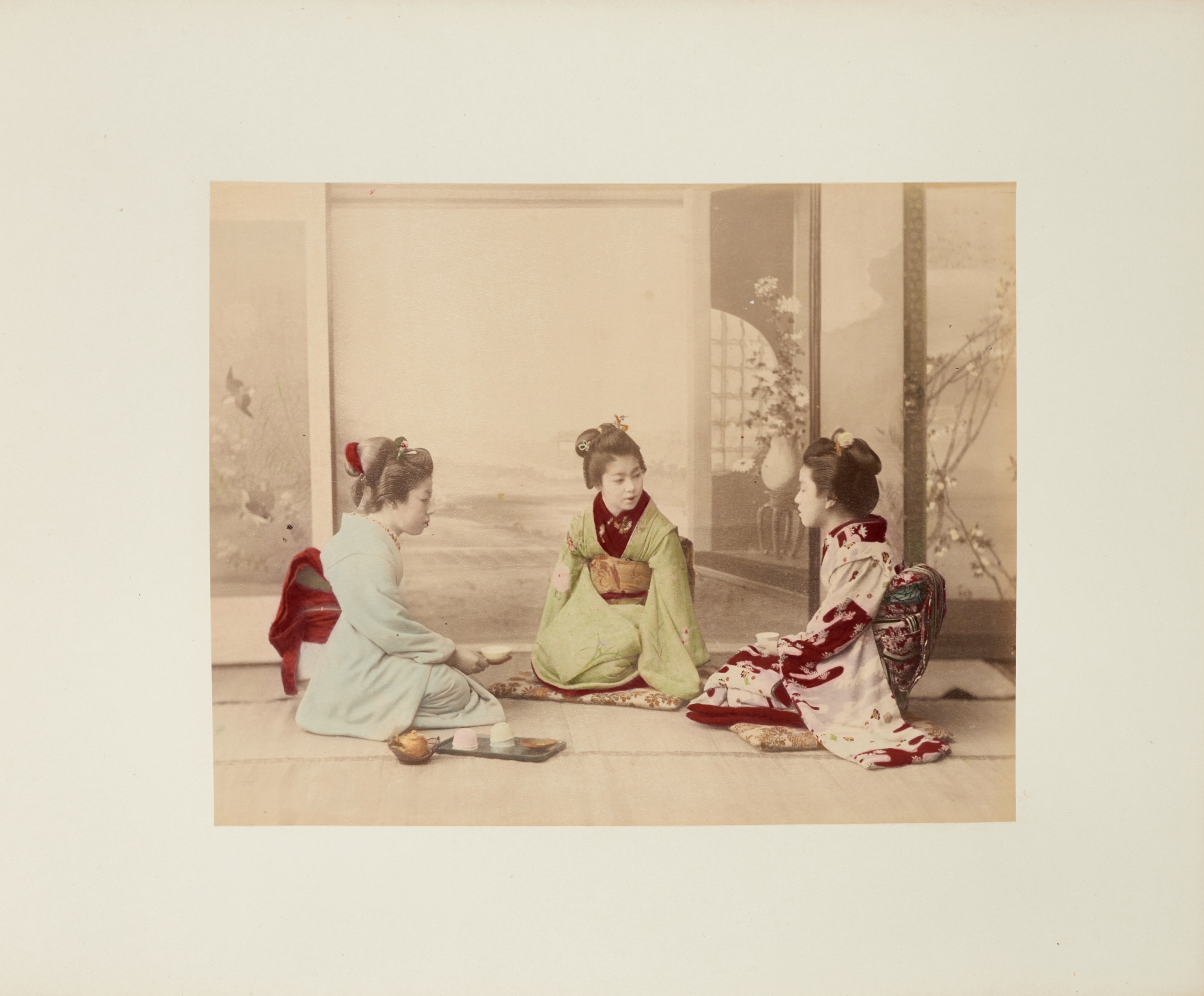 Tamamura Kozaburo (1856-1923) | A silk-bound photograph album | Meiji period, late 19th century
