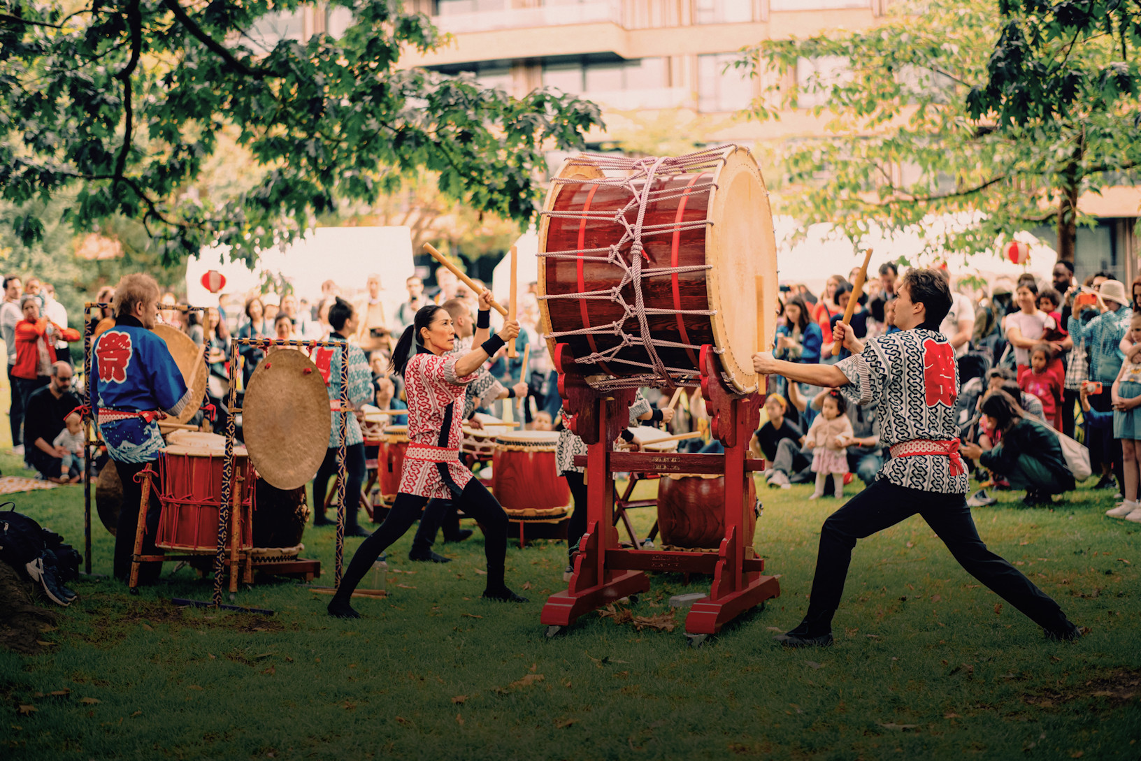 Taiko drummers
