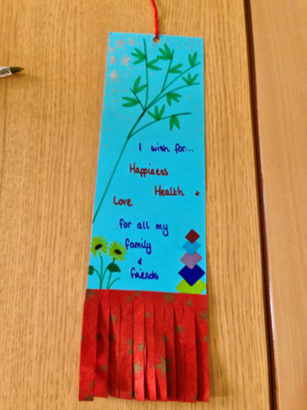 I wish for happiness health + love for all my family and friends - HHTS Wandsworth