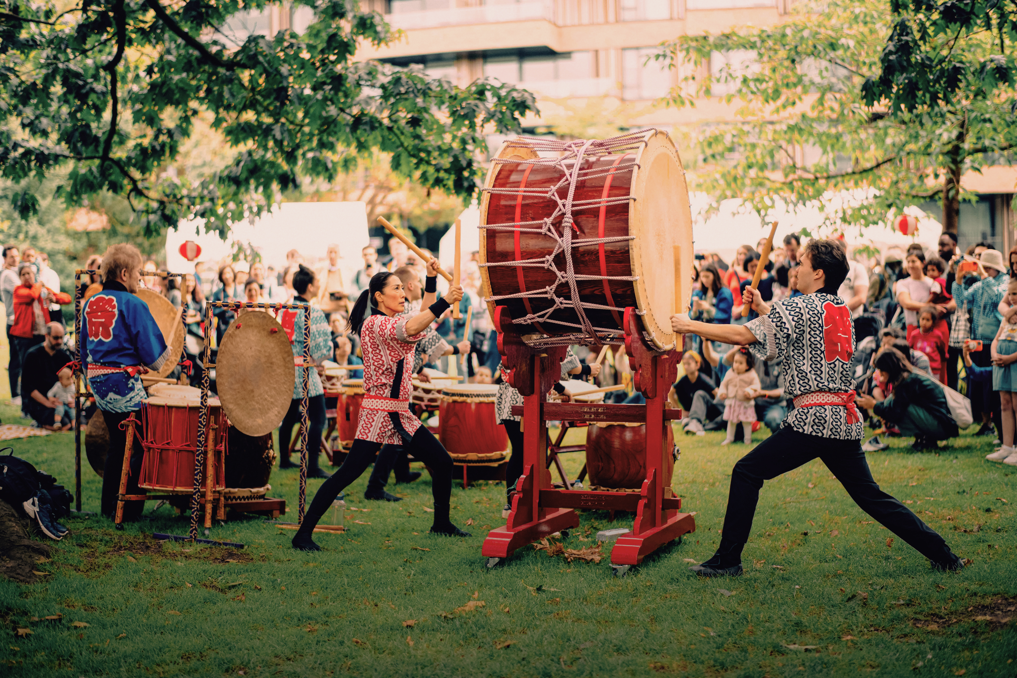 Taiko drummers